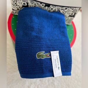Lacoste Logo Bath Towel, 100% Cotton 30"x52"
